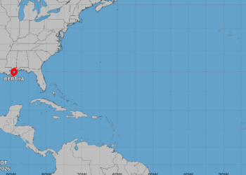 La tormenta tropical Bertha toca tierra hoy en Luisiana con vientos sostenidos de 85 km/h