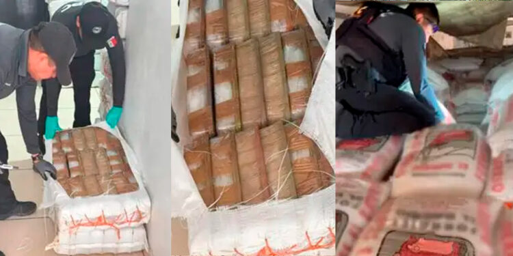 Aseguran más de tres toneladas de metanfetamina ocultas en cargamento de alimento para ganado en Sonora