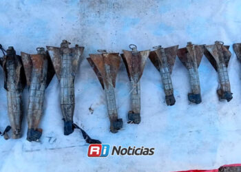 Destruyen 11 explosivos adaptados para drones asegurados en la zona rural de Mazatlán