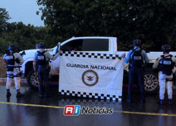 Guardia Nacional asegura camioneta con cartuchos y presuntos explosivos tras operativo en El Quelite, Mazatlán