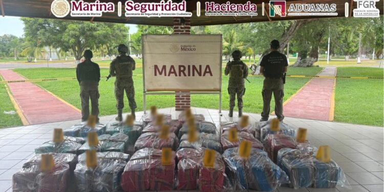 Aseguran más de una tonelada de cocaína en puerto de Lázaro Cárdenas