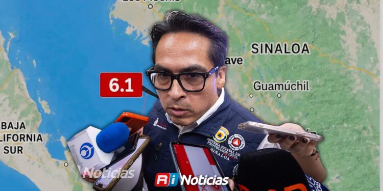 Sin afectaciones tras sismo de 6.1 registrado frente a costas de Sinaloa