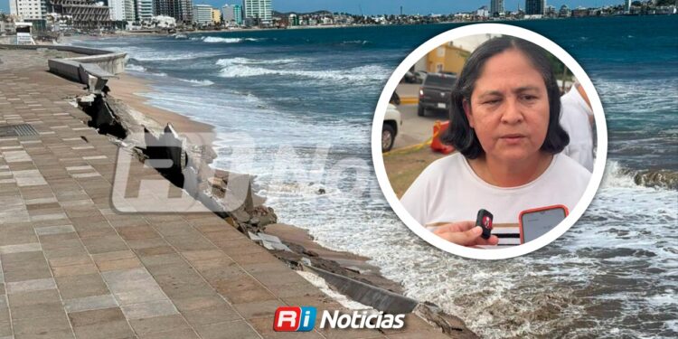 Superará los 5 millones de pesos la reconstrucción por deslave en el Malecón de Mazatlán