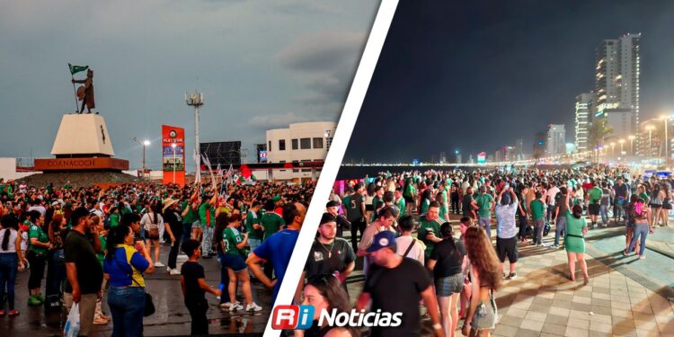 Saldo blanco durante festejos por partido de México en Sinaloa