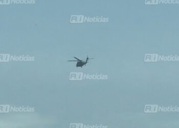 Aeronaves sobrevuelan comunidades de Agua Verde y El Cerro en Rosario
