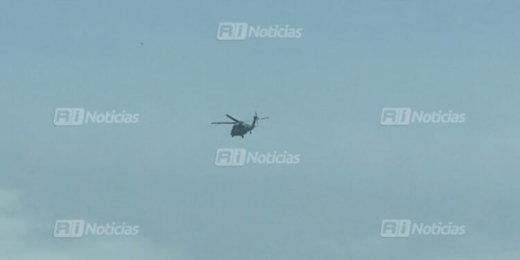 Aeronaves sobrevuelan comunidades de Agua Verde y El Cerro en Rosario