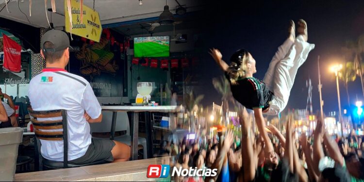 Restaurantes y sports bar llenan durante el partido de México