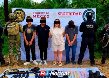 Con armas y metanfetamina capturan a cuatro personas en Culiacán; entre ellas una mujer