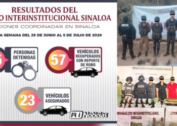Recuperan 57 vehículos robados y detienen a 55 personas en una semana de operativos en Sinaloa
