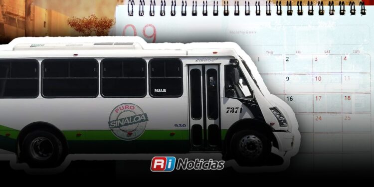 Vacaciones reducen hasta el aforo del transporte urbano en Mazatlán