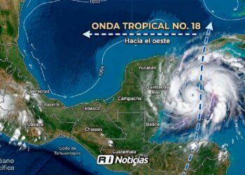 Onda tropical 18 provocará lluvias intensas de hasta 150 milímetros en cinco estados de México