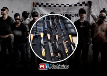 Guardia Nacional detiene a 10 personas y asegura arsenal en Escuinapa