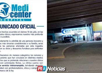 Clínica Medi Center lamenta pérdida ocurrida en sus instalaciones y confía en investigación de autoridades