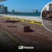 Reparación del socavón en el malecón de Mazatlán avanza tras concluir estudios de suelo; Obra podría tardar tres meses