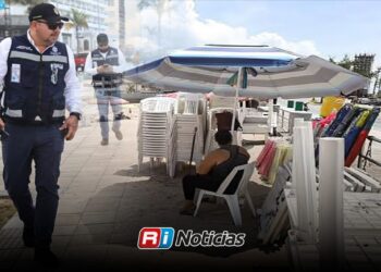 Analizan operativo en Playa Pinitos por renta de sombrillas y mobiliario
