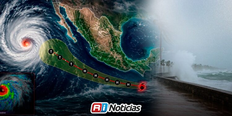 Huracán Fausto alcanza categoría 2 en el Pacífico con vientos de 160 kilómetros por hora