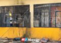 Incendian entrada de una tienda de abarrotes en la colonia Rincón de Urías