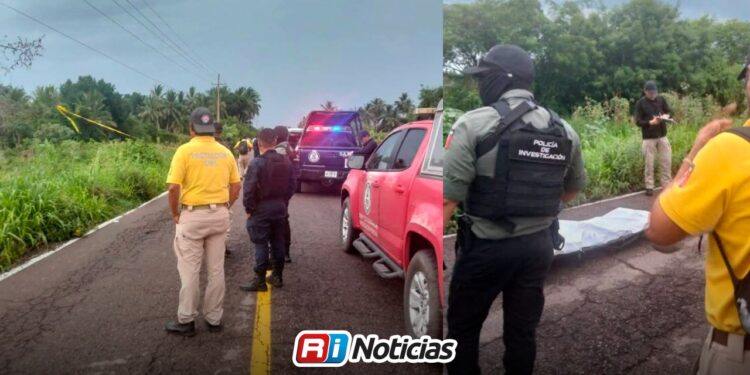 Muere mujer de 28 años y su hija queda herida tras atropello en la carretera Escuinapa-Teacapán