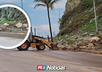 Deslave de rocas en La Nevería no representa un peligro inminente: Protección Civil