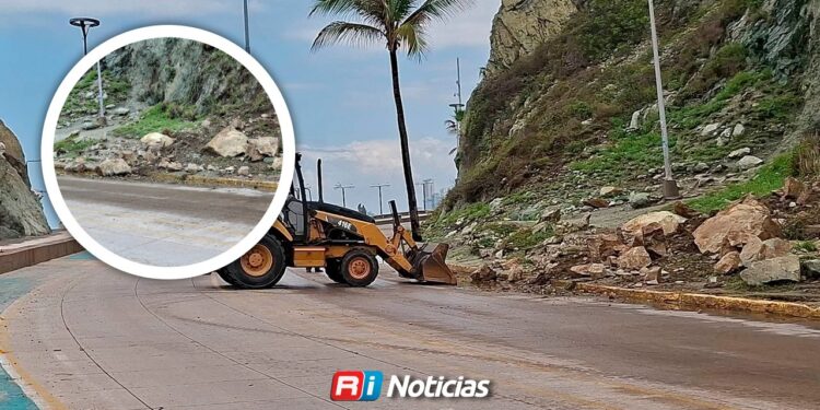 Deslave de rocas en La Nevería no representa un peligro inminente: Protección Civil