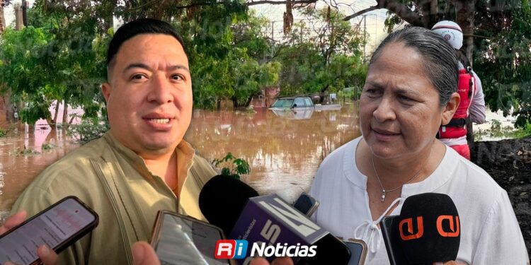 Contradicción en cifras por lluvias: alcaldesa habla de 5 familias afectadas y Bienestar reporta 61