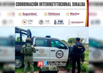 Abandonan mochila con droga y municiones durante operativo al sur de Mazatlán