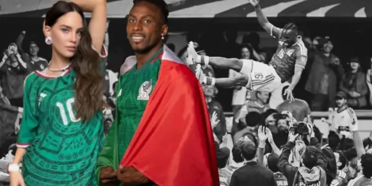 Belinda sorprende al entregar premio a Julián Quiñones tras el triunfo de México; redes los llaman “los reyes del Mundial”