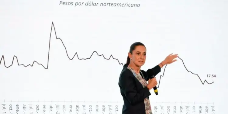Sheinbaum asegura que el peso mexicano se mantiene fuerte