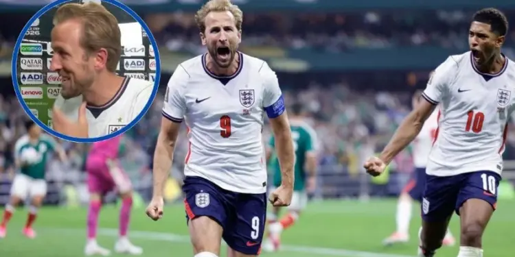 “¡Fue un partido de locos!”: Harry Kane se queda sin voz tras vencer a México y su entrevista se vuelve viral