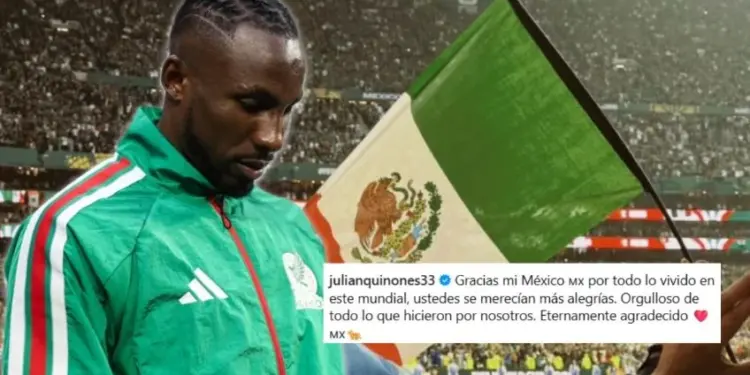 “Ustedes se merecían más alegrías”: Quiñones agradece a México por el apoyo durante el Mundial