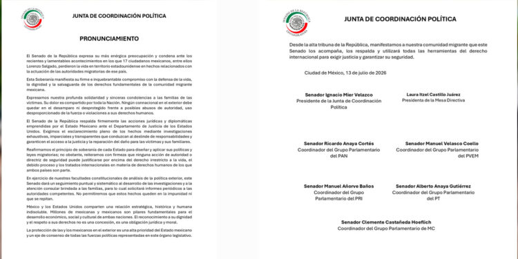 Senado condena muerte de 17 mexicanos en Estados Unidos y exige una investigación