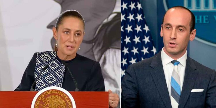 Sheinbaum rechaza declaraciones de Stephen Miller sobre el control de los cárteles en México