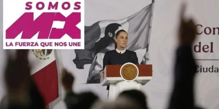 Sheinbaum respalda cambio de nombre y colores de Somos México