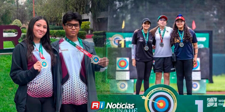 Sinaloa sube al podio con tres medallas en el Campeonato de Tiro con Arco 2026