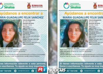 Buscan a mujer desaparecida desde julio de 2025 en Navolato