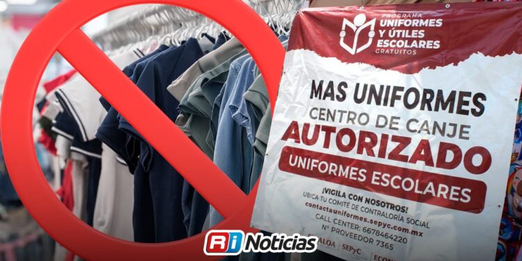 Detectan centros de canje no autorizados durante programa de uniformes escolares en Sinaloa