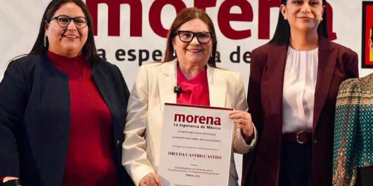 Sheinbaum pide a Imelda Castro trabajar con rectitud y amor por Sinaloa