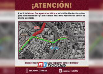 Cierran el bulevar Pedro Infante por obras del nuevo puente en Culiacán