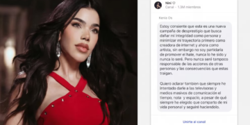 Kenia Os afirma ser víctima de una campaña de odio en su contra tras polémica con Belinda y Danna