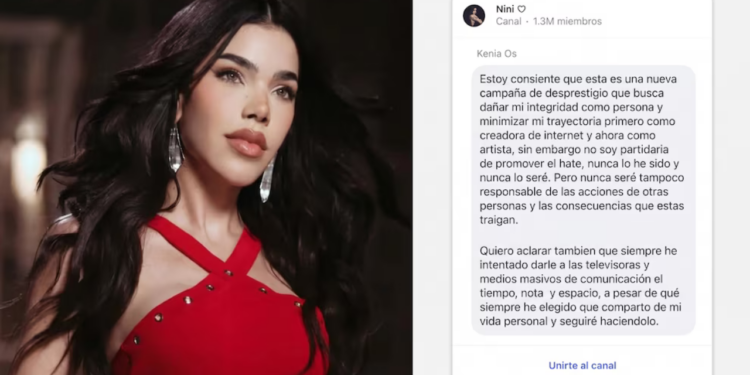 Kenia Os afirma ser víctima de una campaña de odio en su contra tras polémica con Belinda y Danna