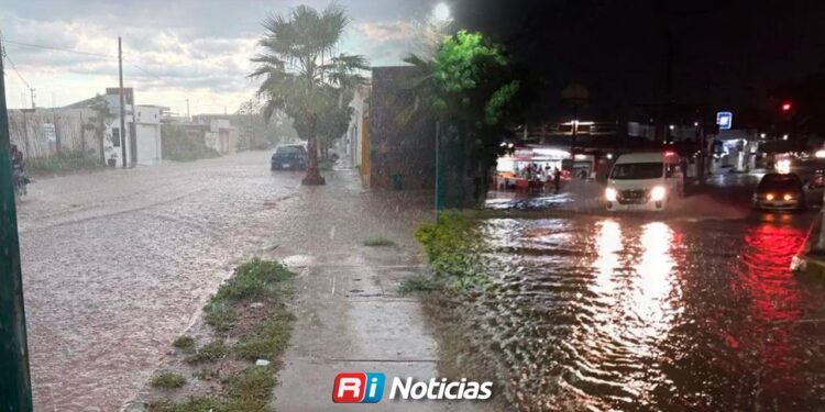 Lluvias fuertes ponen en alerta cruces peligrosos de Culiacán