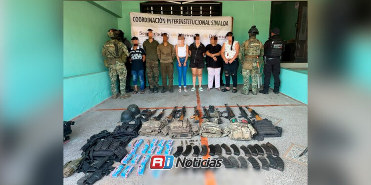 Detienen a ocho y aseguran 11 armas largas durante operativo de Marina en La Tuna