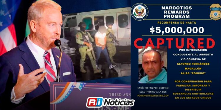 Afirma Embajador de EE. UU. que criminales no tienen escapatoria tras detención de “El Poncho”