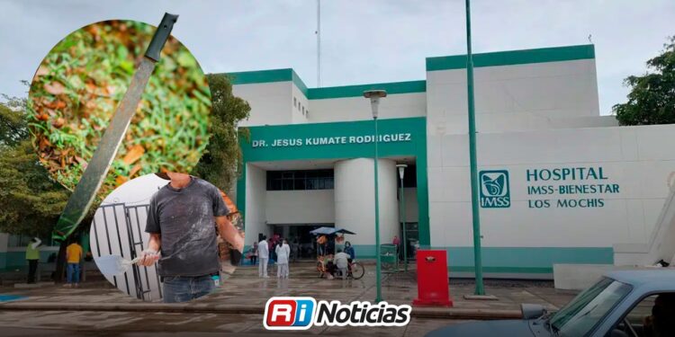 Hospitalizan a joven albañil tras sufrir ataque con machete al norte de Los Mochis