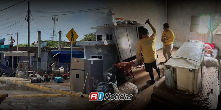 Censan 275 viviendas dañadas por lluvias en Mazatlán