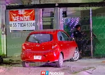 Localizan vehículo baleado tras reporte de detonaciones en Los Laureles