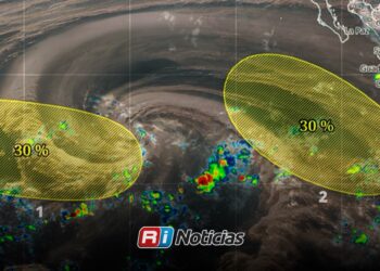 Dos zonas de baja presión en el Pacífico podrían dar origen a los ciclones Hernán e Iselle