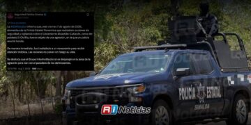 SSP confirma un Policía Estatal herido tras agresión armada en el libramiento Mazatlán-Culiacán