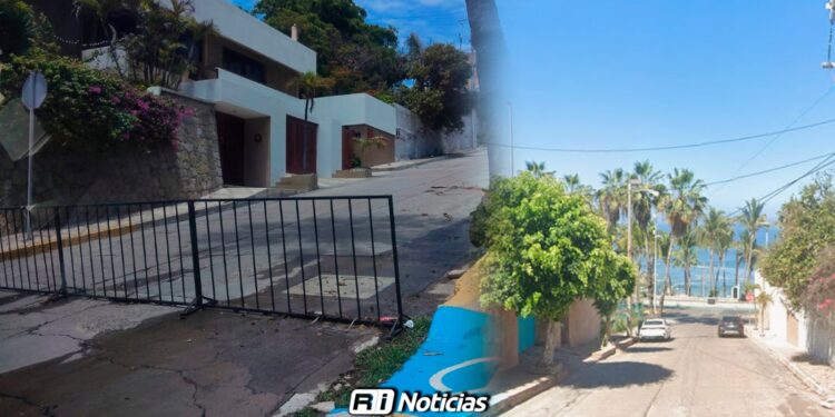 Incomoda a conductores privatización del acceso a la calle Jacarandas en Mazatlán