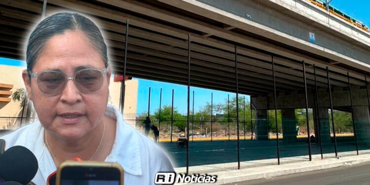 Canchas bajo puente Óscar Pérez Escobosa de Mazatlán son obra del Estado: Minerva Osuna